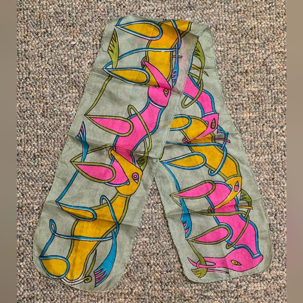 The Irish Store Celtic Elephant Silk Neck Scarf